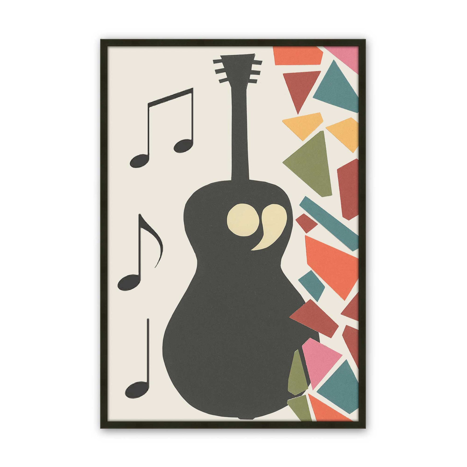[Color:Satin Black], Picture of art in a Satin Black frame