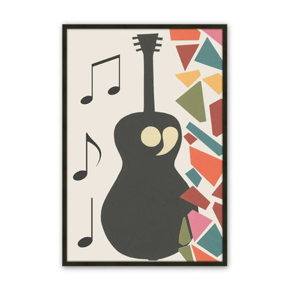 [Color:Satin Black], Picture of art in a Satin Black frame