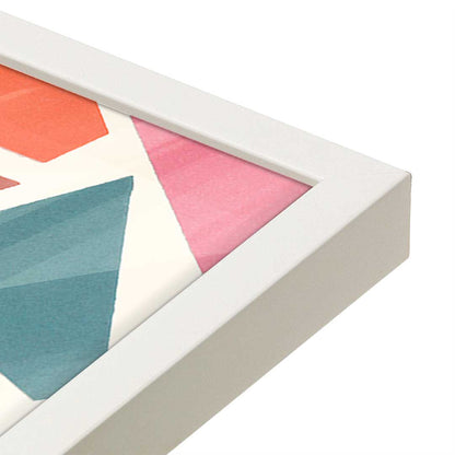 [Color:Opaque White], Picture of art in a Opaque White frame at an angle