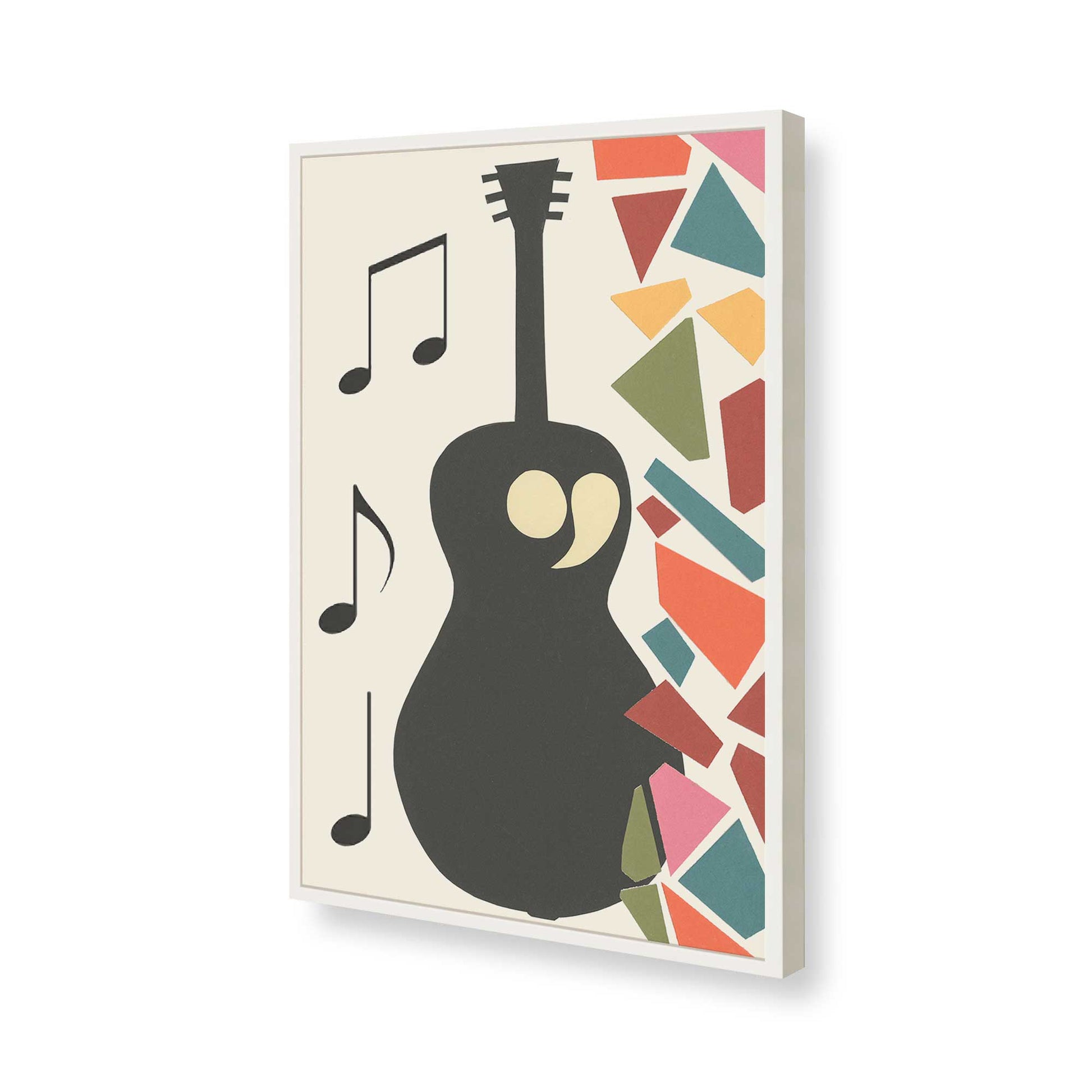 [Color:Opaque White], Picture of art in a Opaque White frame of the corner