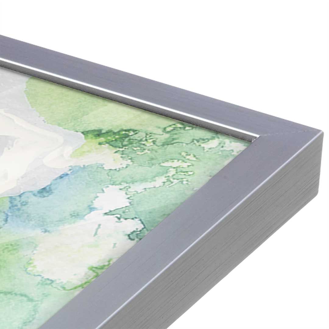 [Color:Polished Chrome], Picture of art in a Polished Chrome frame at an angle