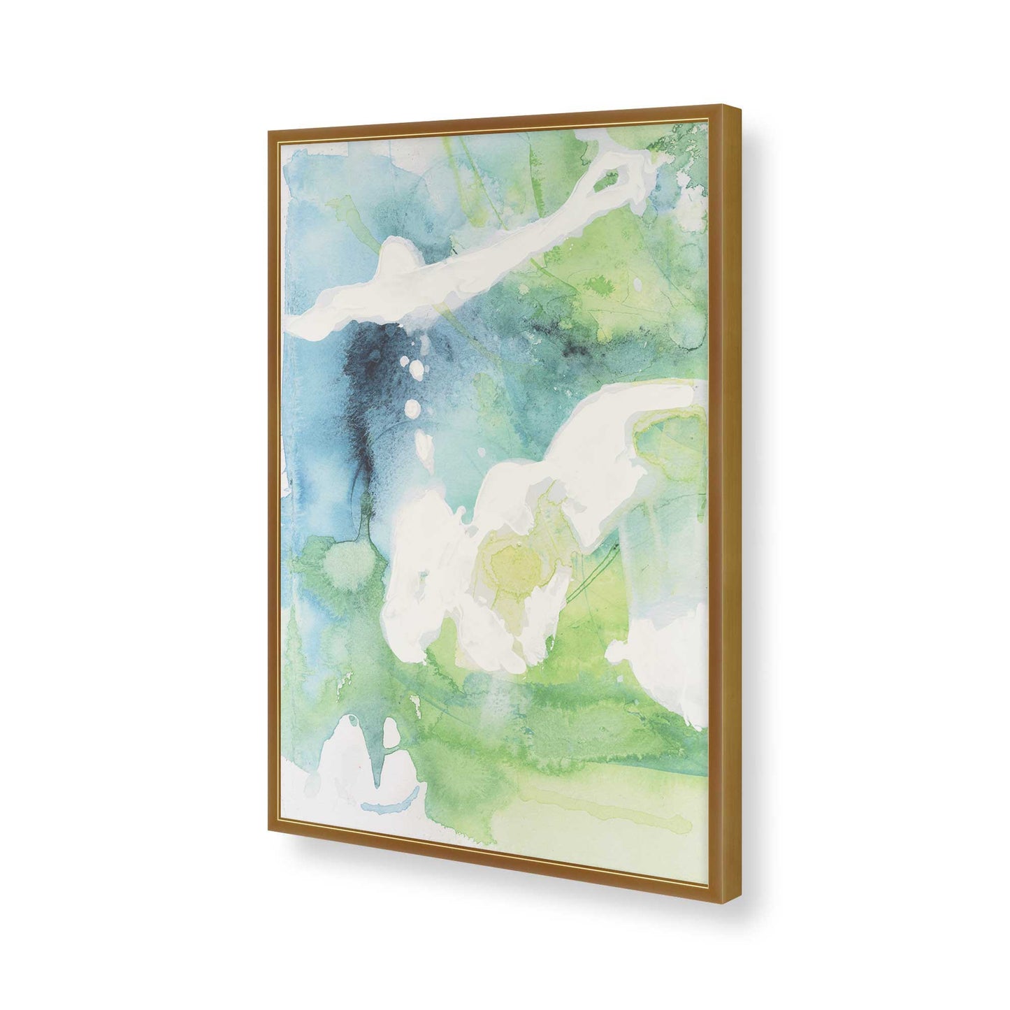 [Color:Polished Gold], Picture of art in a Polished Gold frame of the corner