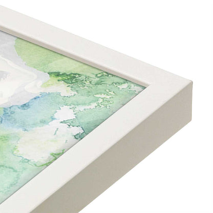 [Color:Opaque White], Picture of art in a Opaque White frame at an angle