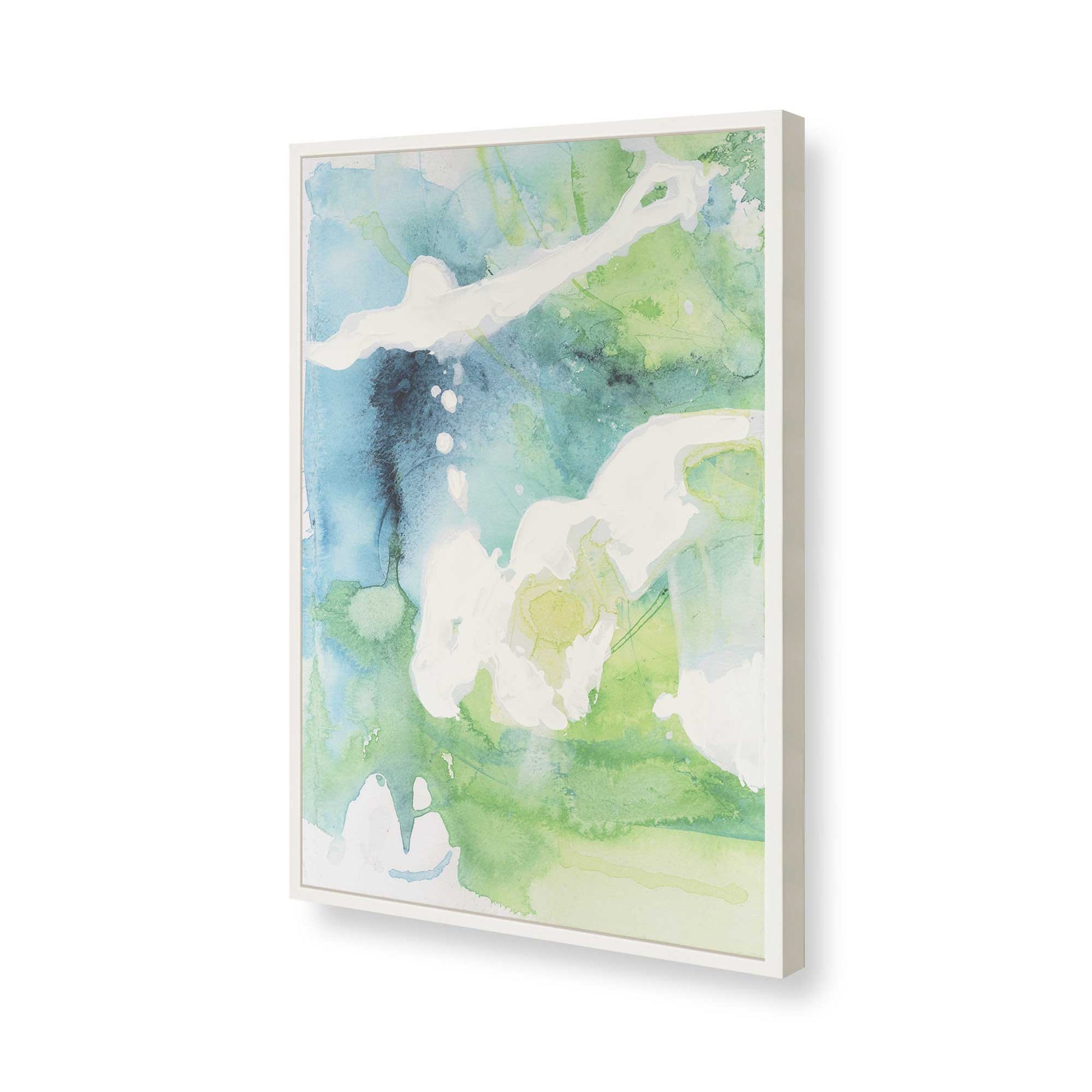[Color:Opaque White], Picture of art in a Opaque White frame of the corner