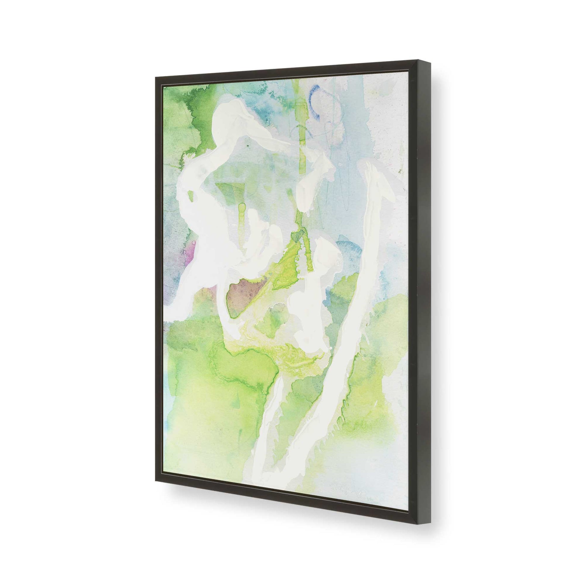[Color:Satin Black], Picture of art in a Satin Black frame of the corner