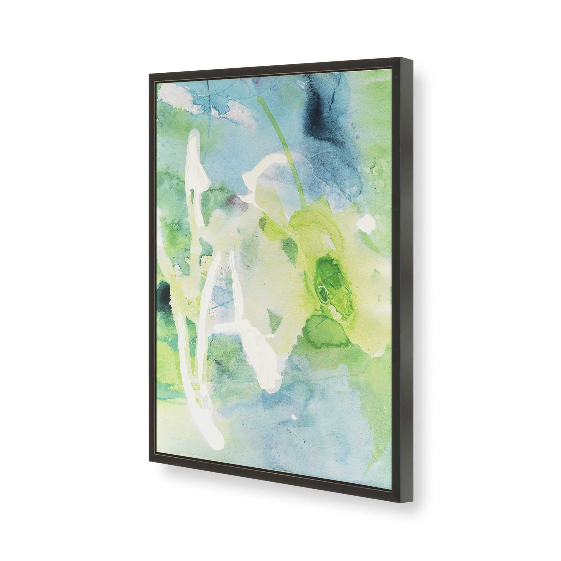 [Color:Satin Black], Picture of art in a Satin Black frame of the corner