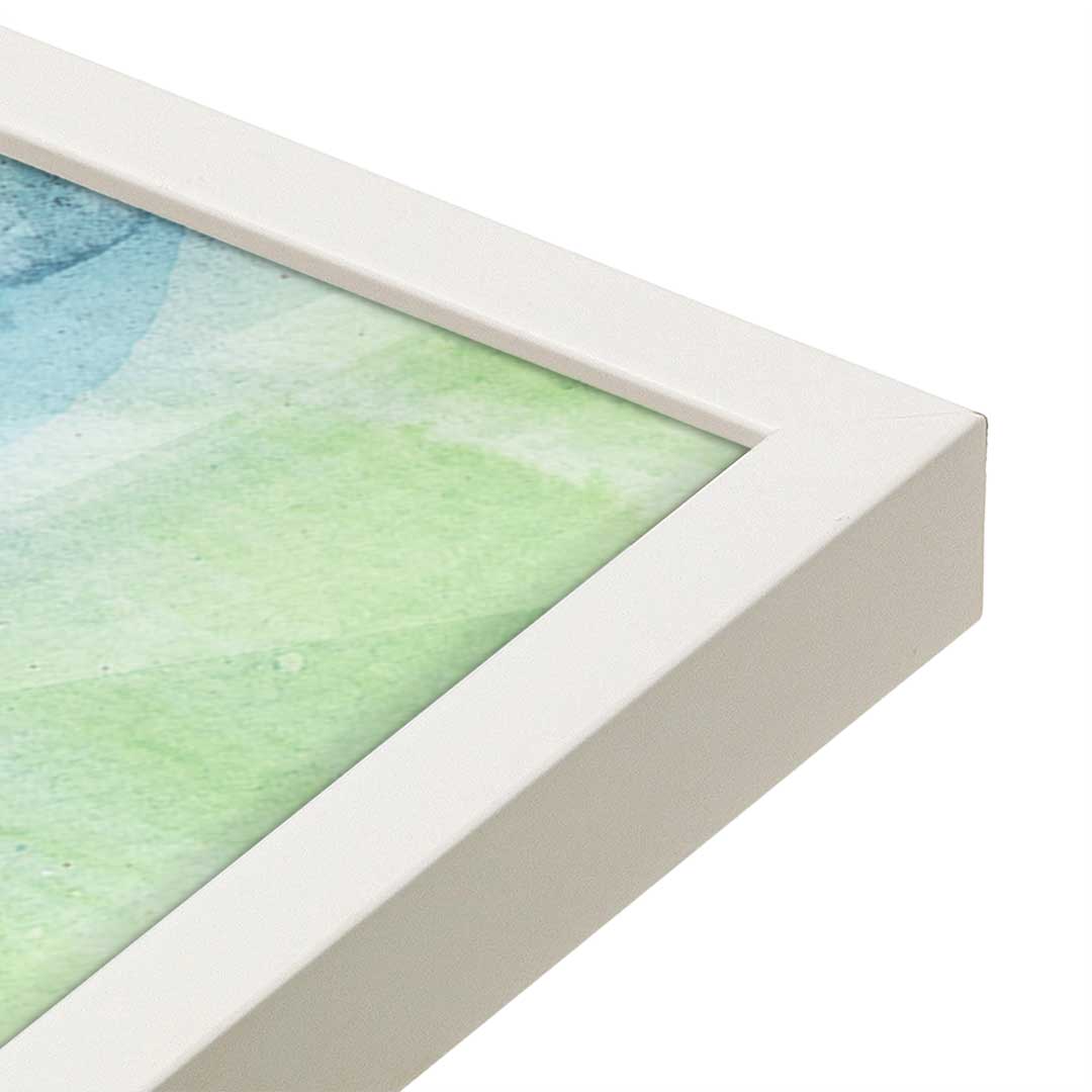 [Color:Opaque White], Picture of art in a Opaque White frame at an angle