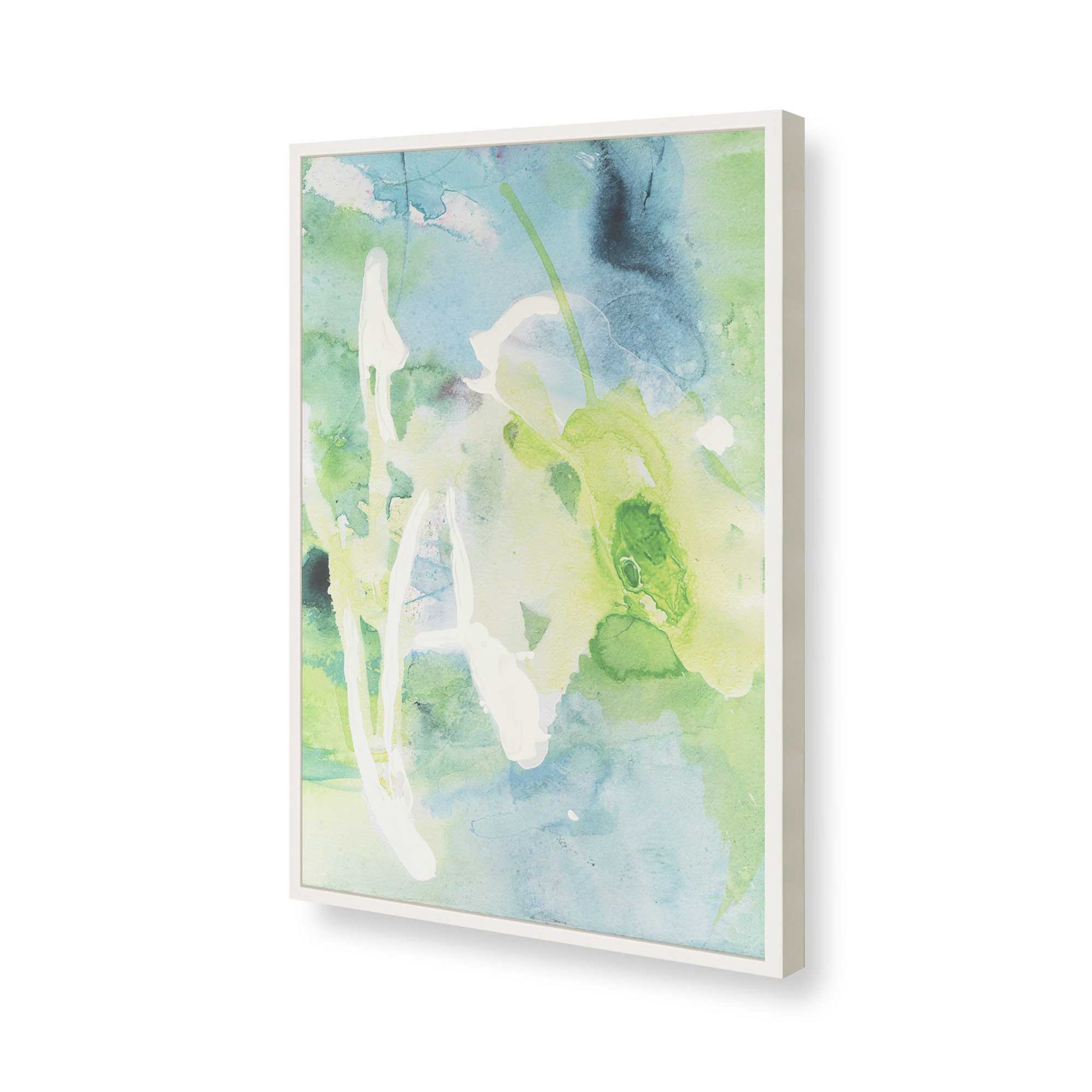 [Color:Opaque White], Picture of art in a Opaque White frame of the corner