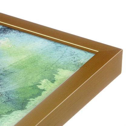 [Color:Polished Gold], Picture of art in a Polished Gold frame at an angle