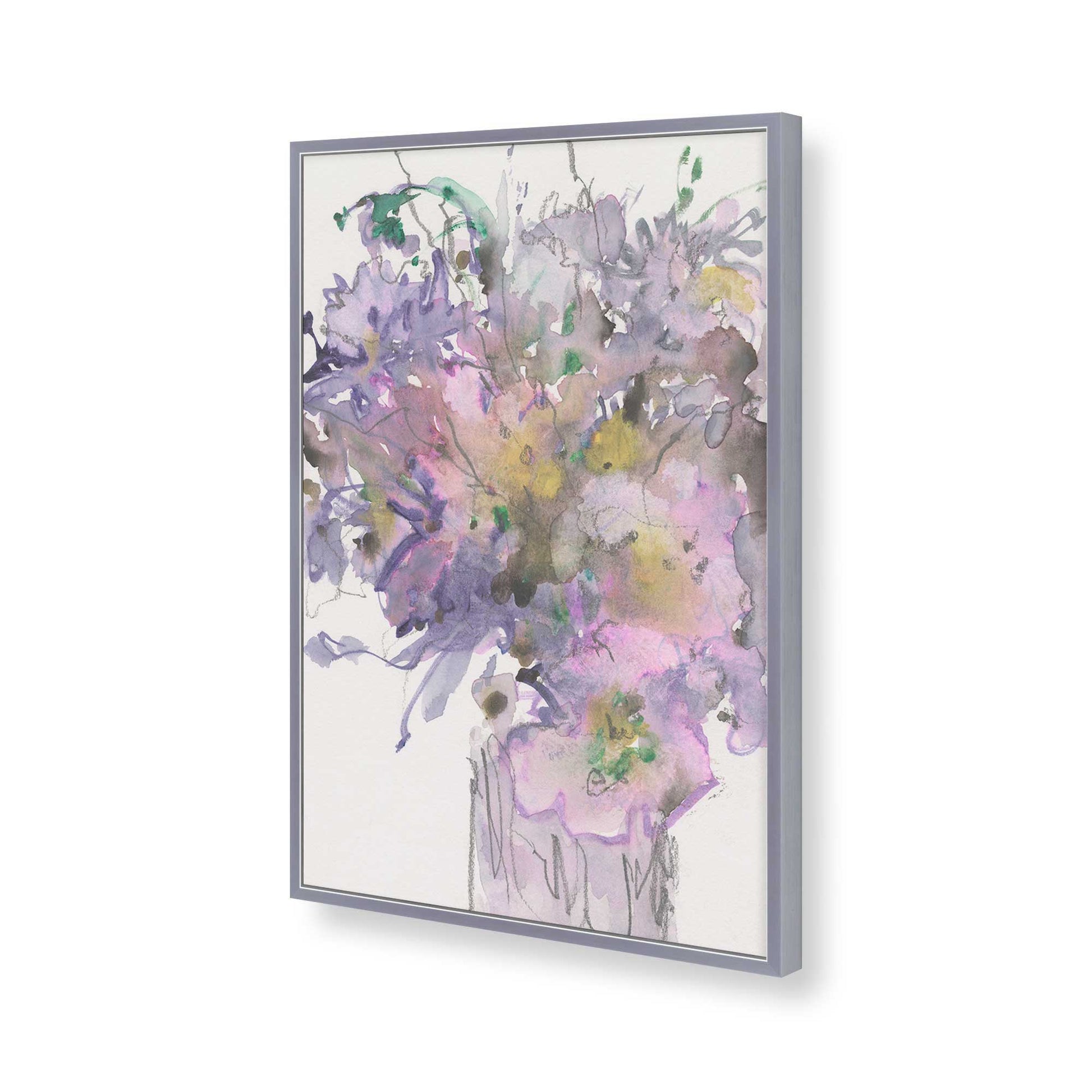 [Color:Polished Chrome], Picture of art in a Polished Chrome frame of the corner
