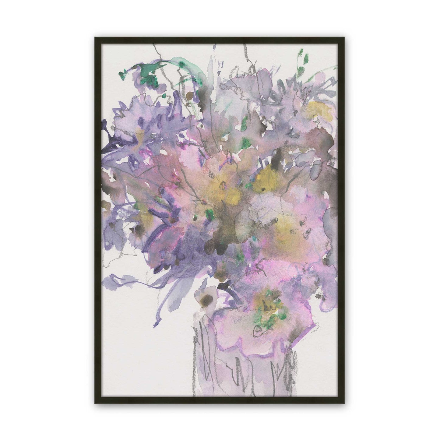 [Color:Satin Black], Picture of art in a Satin Black frame