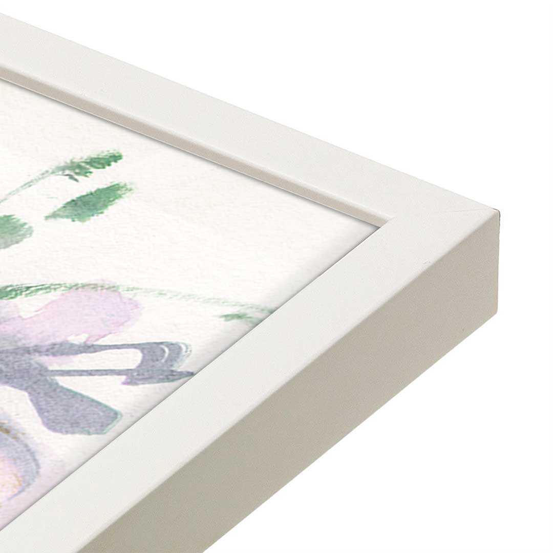 [Color:Opaque White], Picture of art in a Opaque White frame at an angle