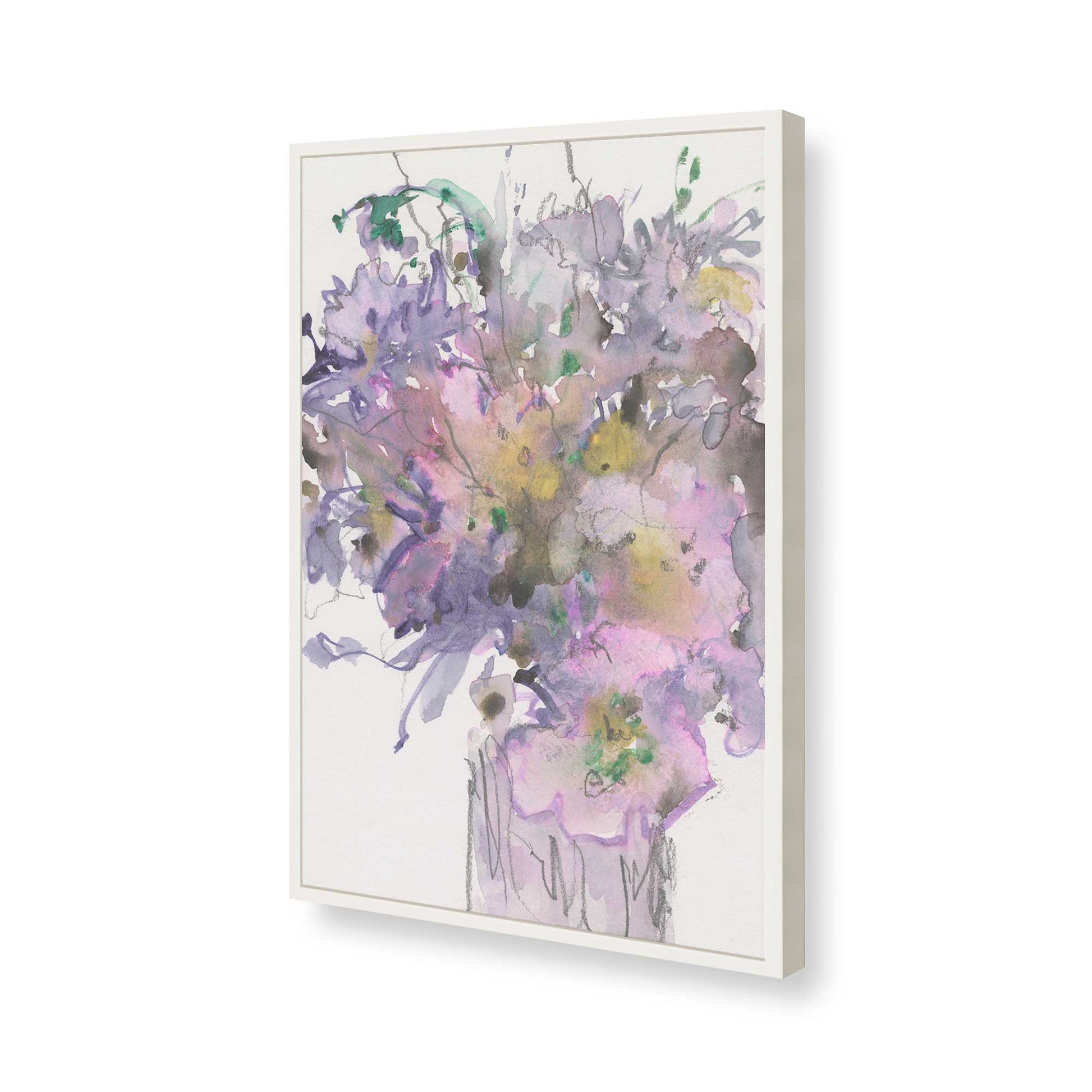 [Color:Opaque White], Picture of art in a Opaque White frame of the corner