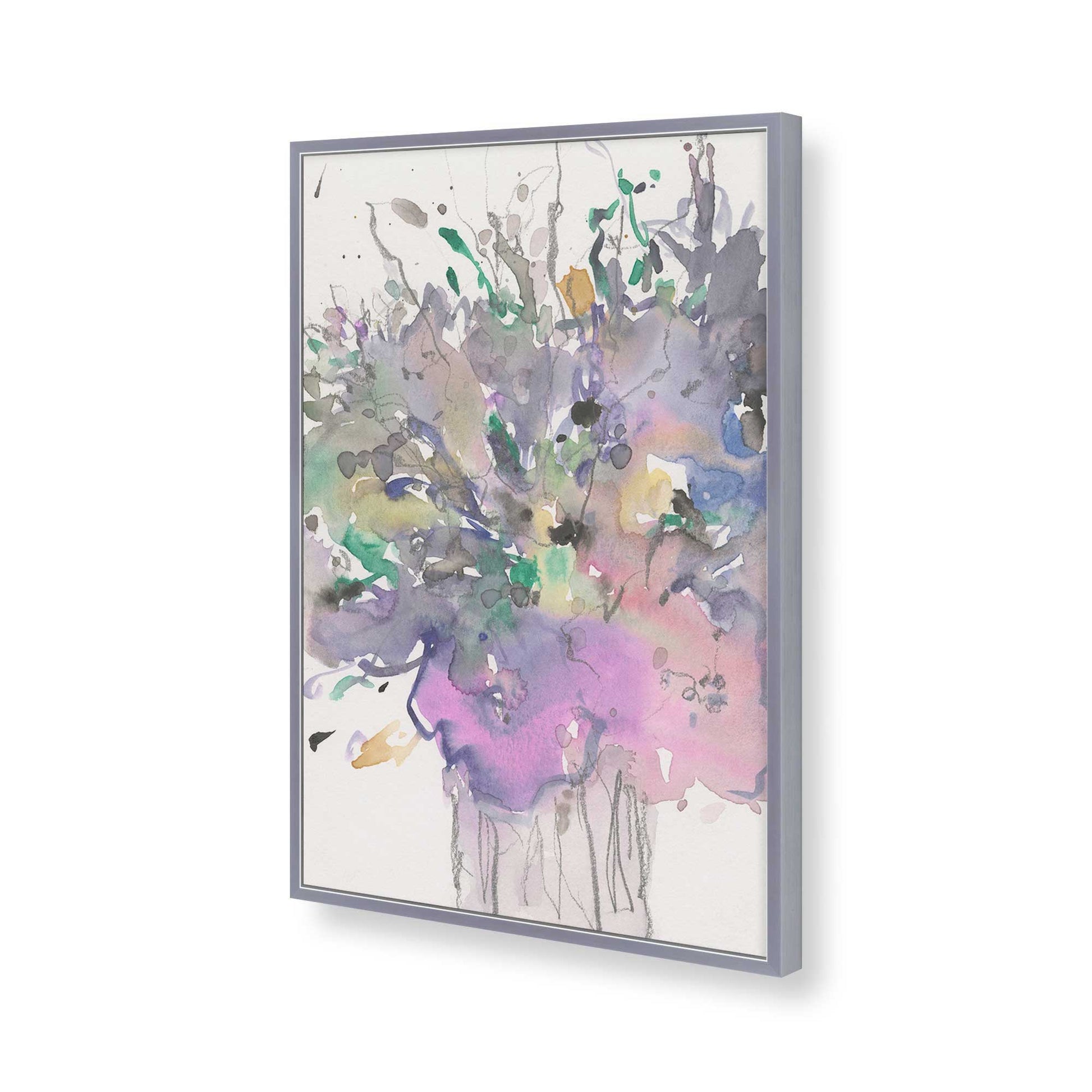 [Color:Polished Chrome], Picture of art in a Polished Chrome frame of the corner