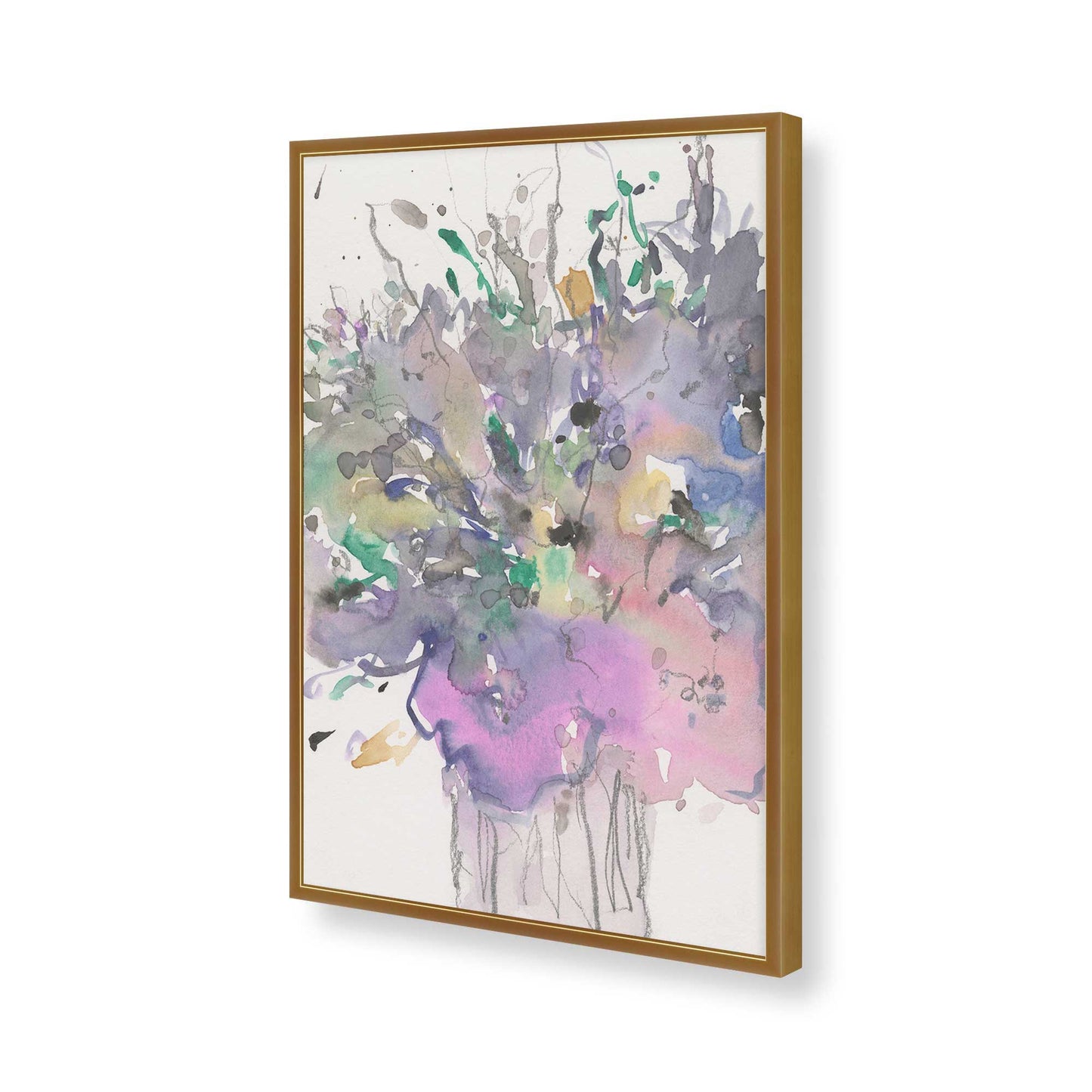 [Color:Polished Gold], Picture of art in a Polished Gold frame of the corner