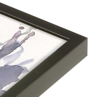 [Color:Satin Black], Picture of art in a Satin Black frame at an angle
