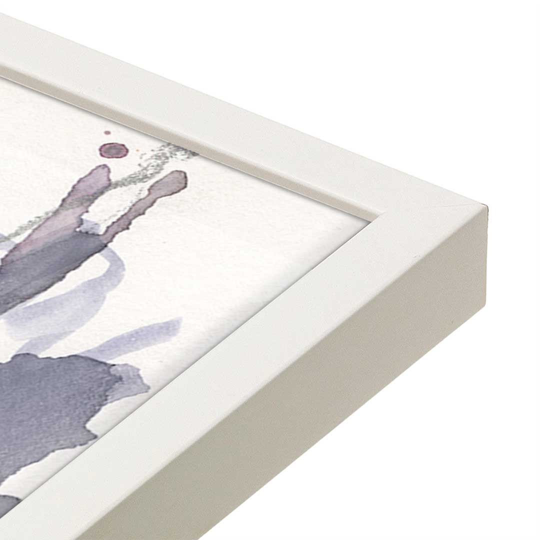 [Color:Opaque White], Picture of art in a Opaque White frame at an angle