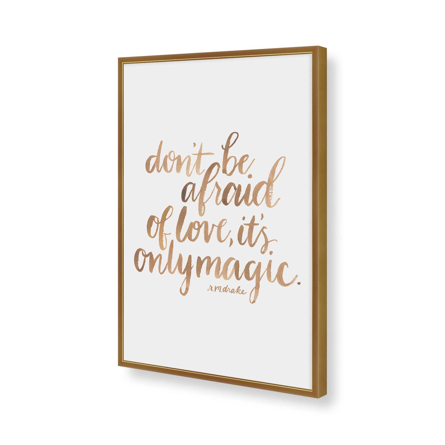 [Color:Polished Gold], Picture of art in a Polished Gold frame of the corner