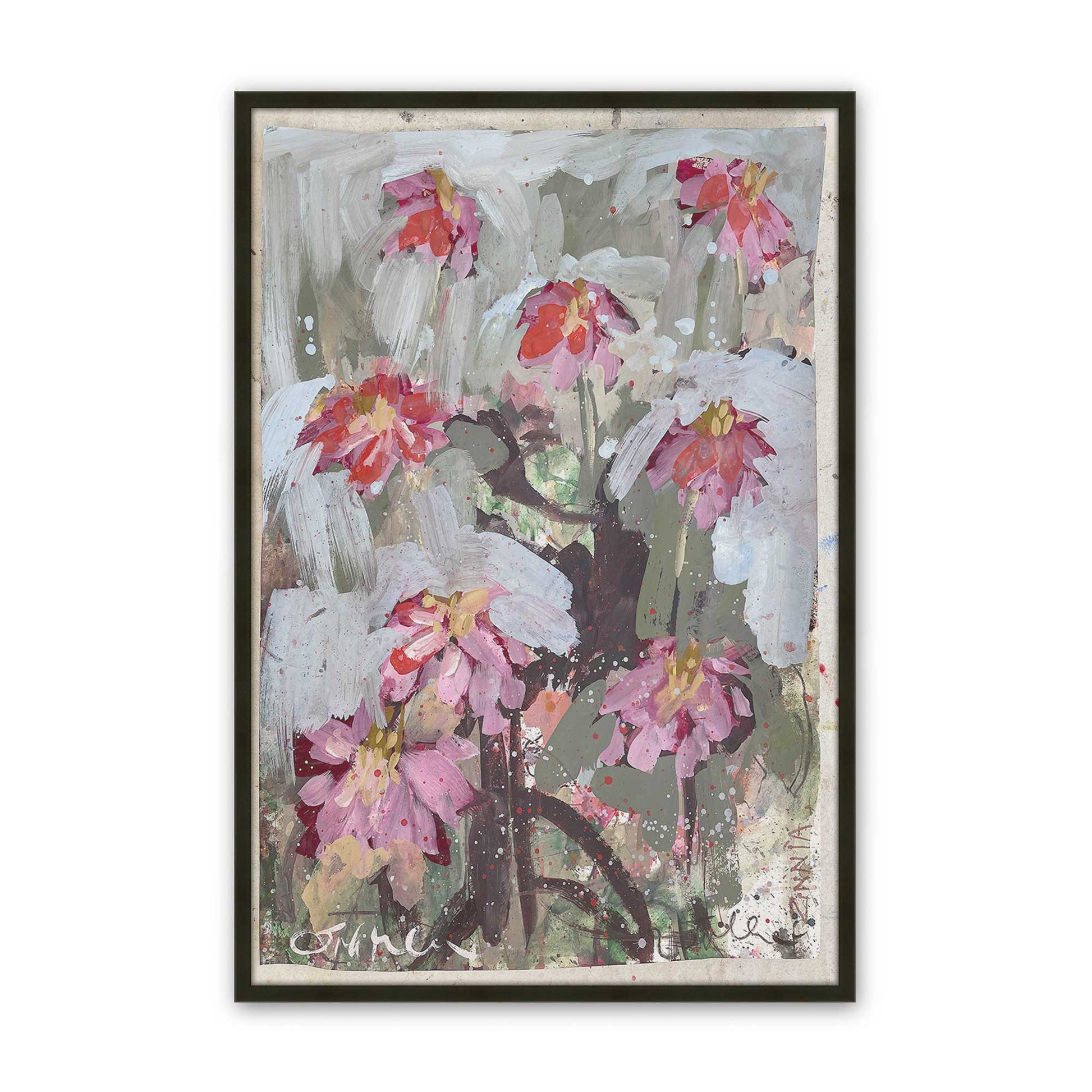 [Color:Satin Black], Picture of art in a Satin Black frame