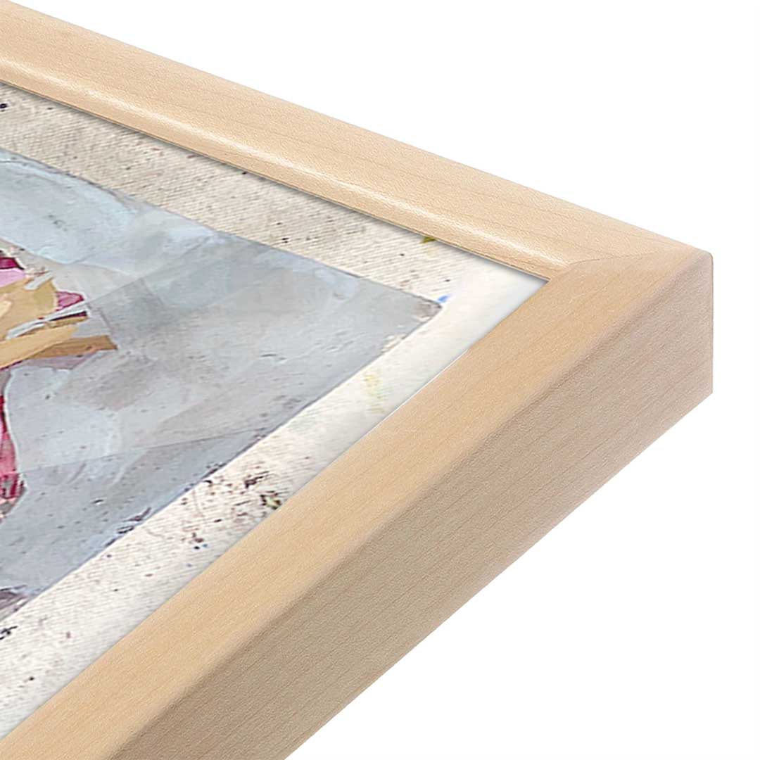 [Color:Raw Maple], Picture of art in a Raw Maple frame at an angle