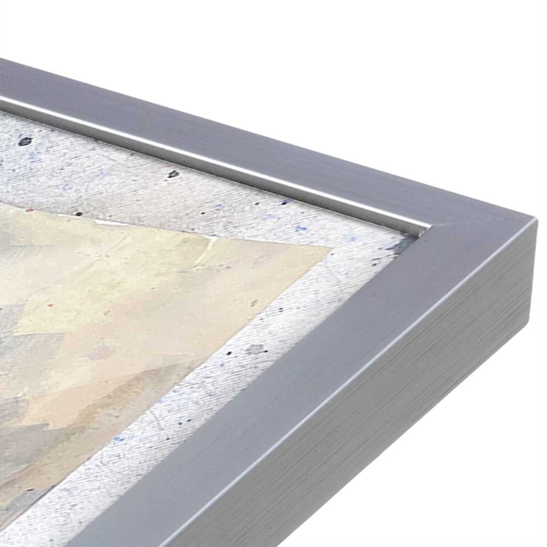 [Color:Polished Chrome], Picture of art in a Polished Chrome frame at an angle