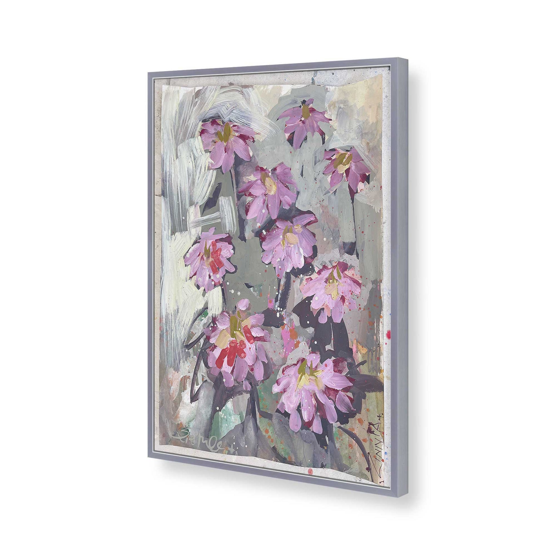 [Color:Polished Chrome], Picture of art in a Polished Chrome frame of the corner