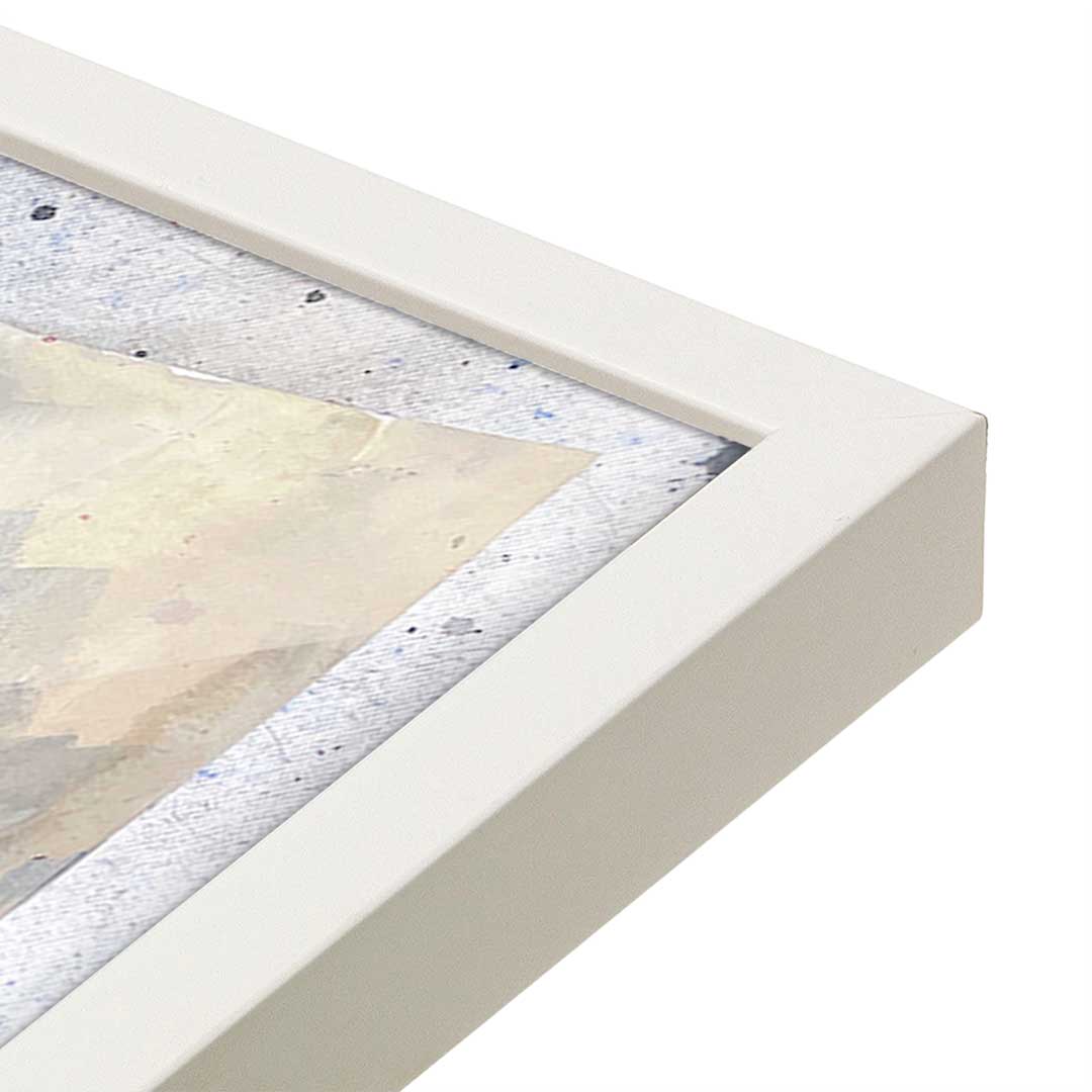 [Color:Opaque White], Picture of art in a Opaque White frame at an angle