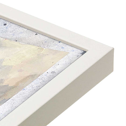 [Color:Opaque White], Picture of art in a Opaque White frame at an angle