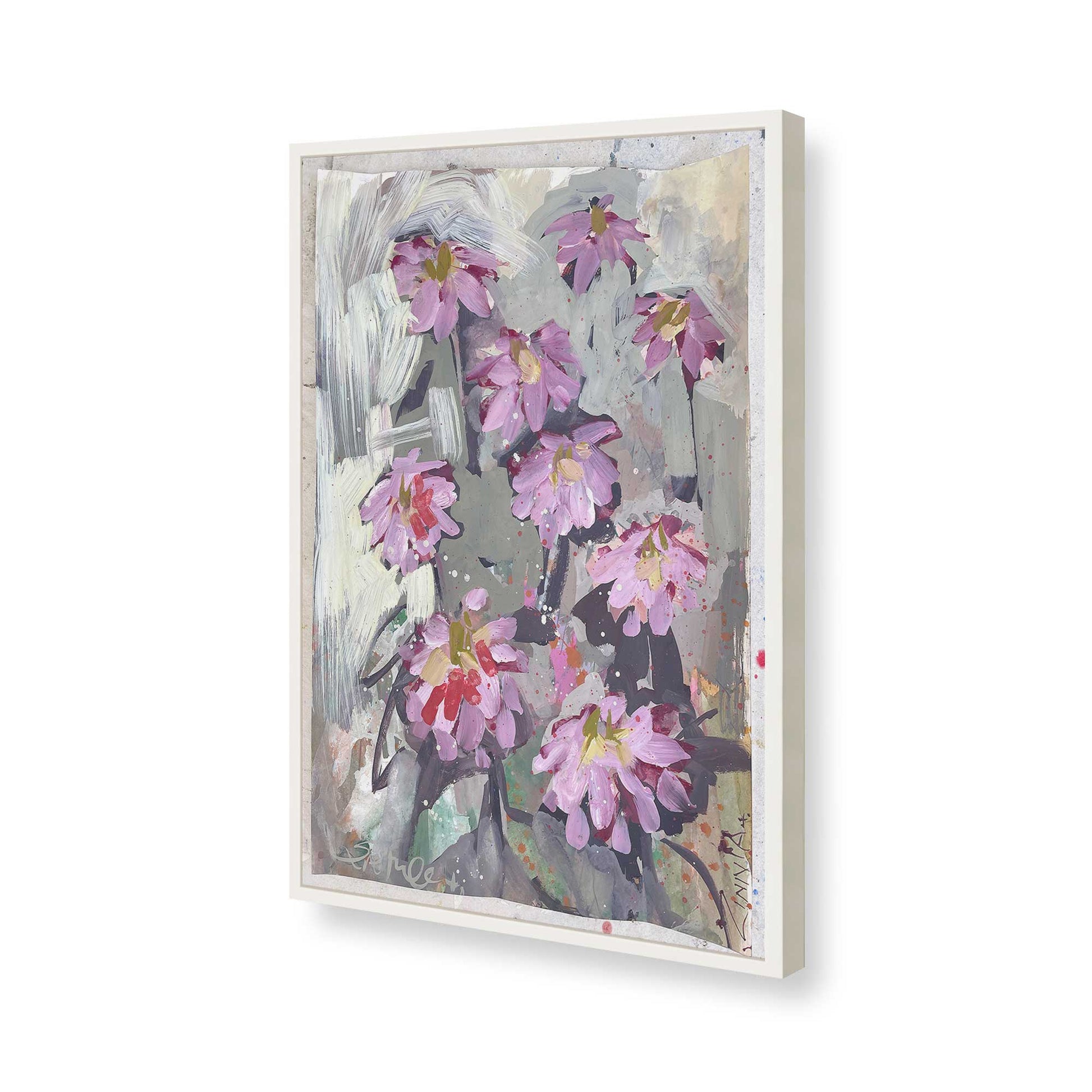 [Color:Opaque White], Picture of art in a Opaque White frame of the corner