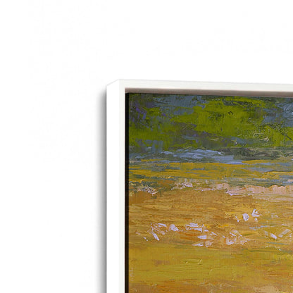 [Color:Opaque White], Picture of art in a White frame at an angle