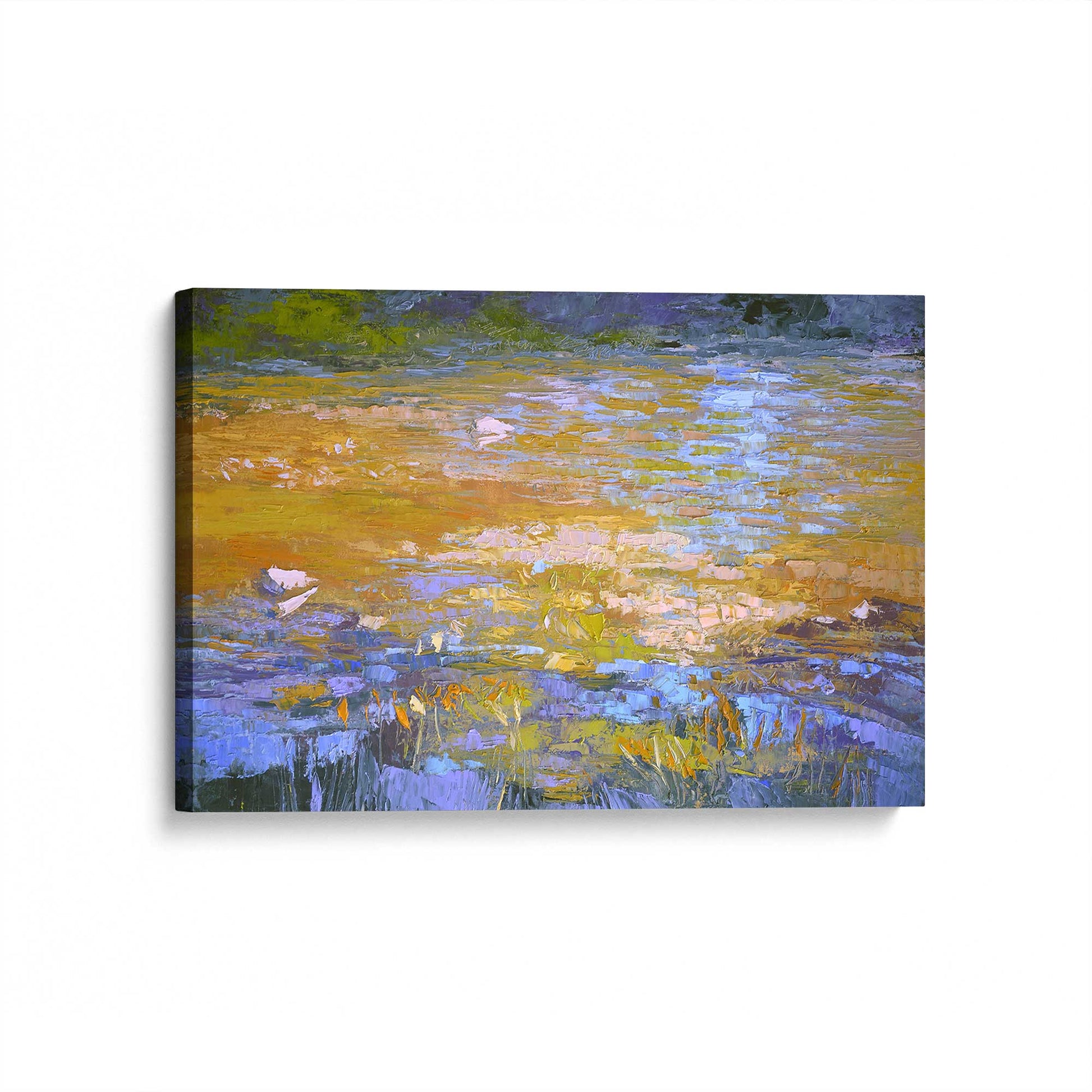 [Color:Stretched Canvas], Picture of art at an angle