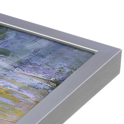 [Color:Polished Chrome], Picture of art in a Polished Chrome frame at an angle