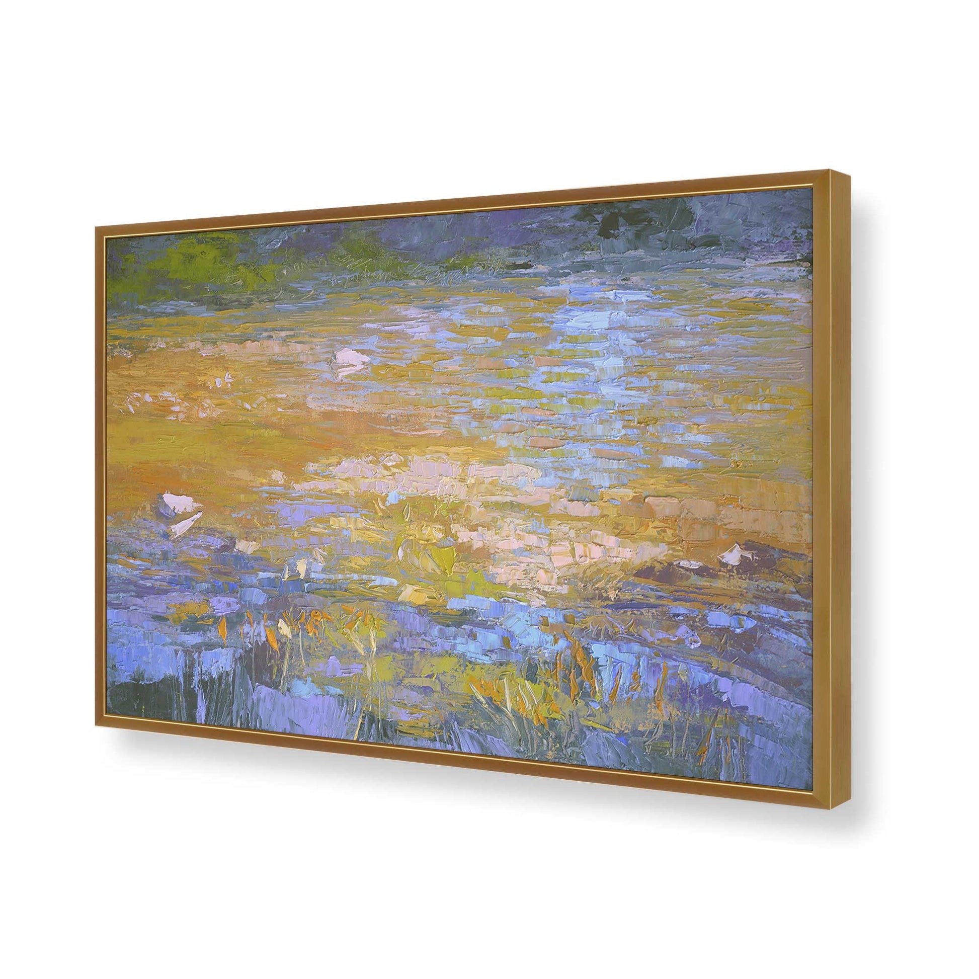 [Color:Polished Gold], Picture of art in a Polished Gold frame of the corner