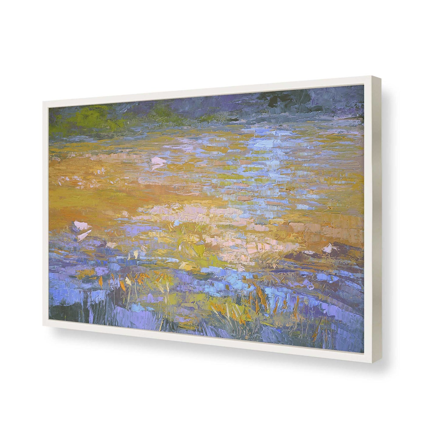 [Color:Opaque White], Picture of art in a Opaque White frame of the corner