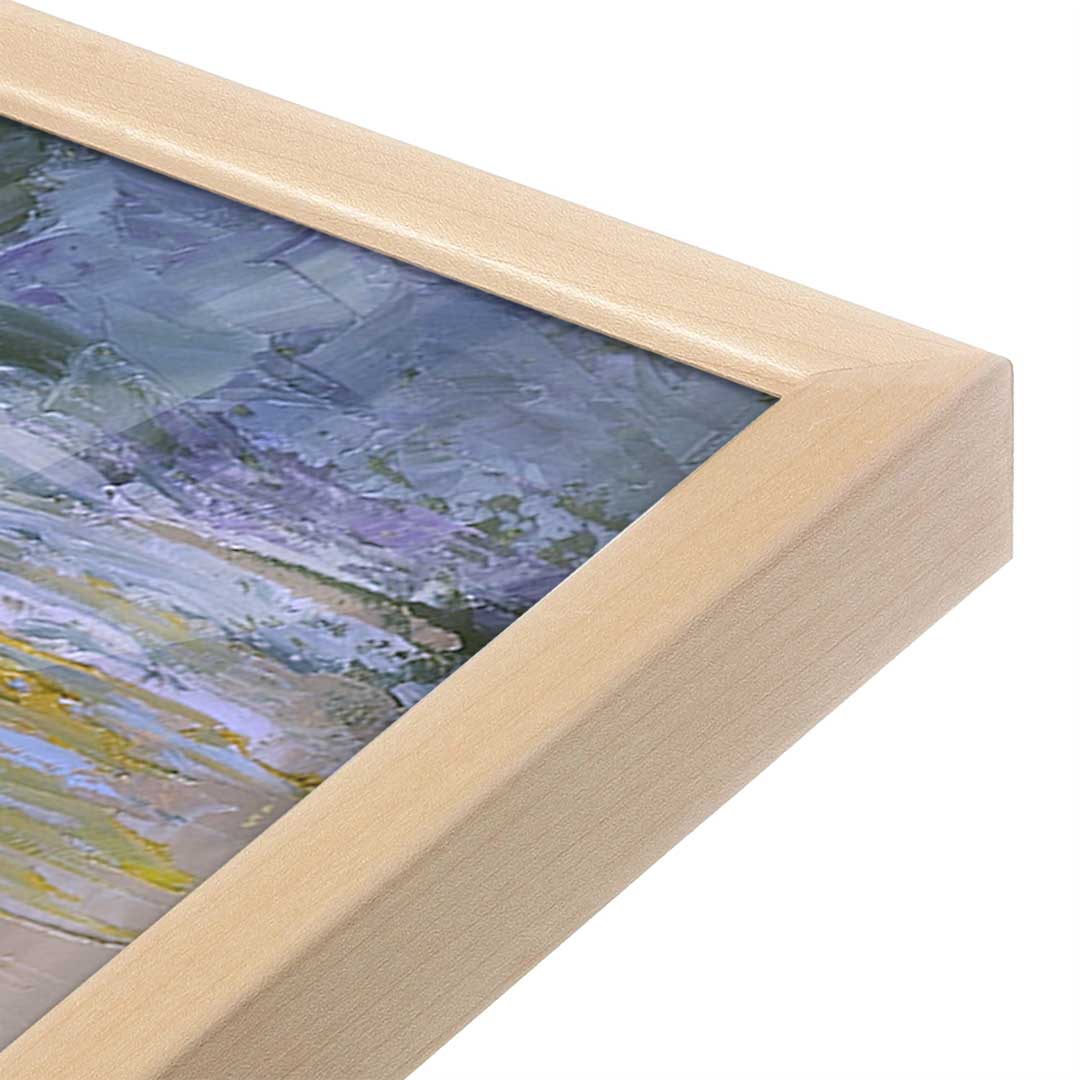 [Color:Raw Maple], Picture of art in a Raw Maple frame at an angle