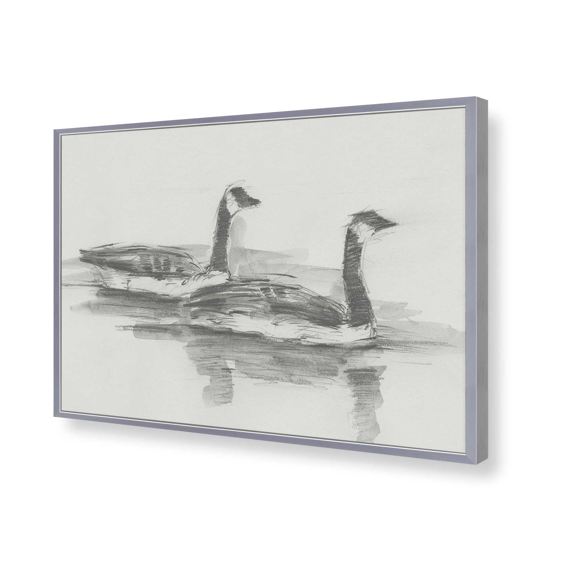 [Color:Polished Chrome], Picture of art in a Polished Chrome frame of the corner