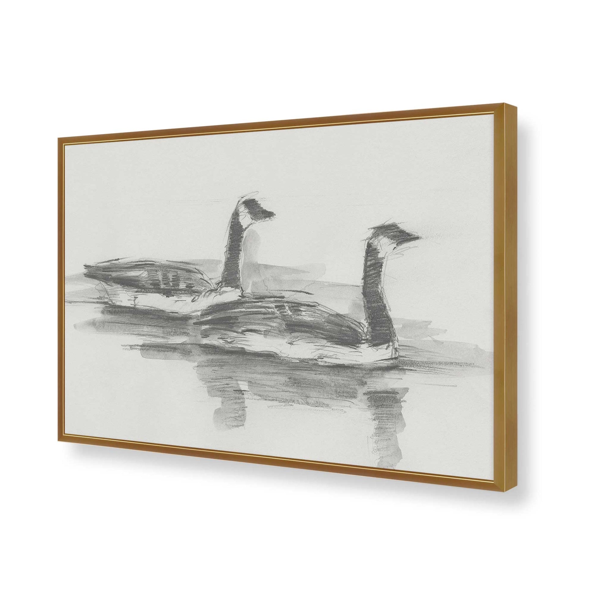 [Color:Polished Gold], Picture of art in a Polished Gold frame of the corner