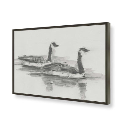 [Color:Satin Black], Picture of art in a Satin Black frame of the corner