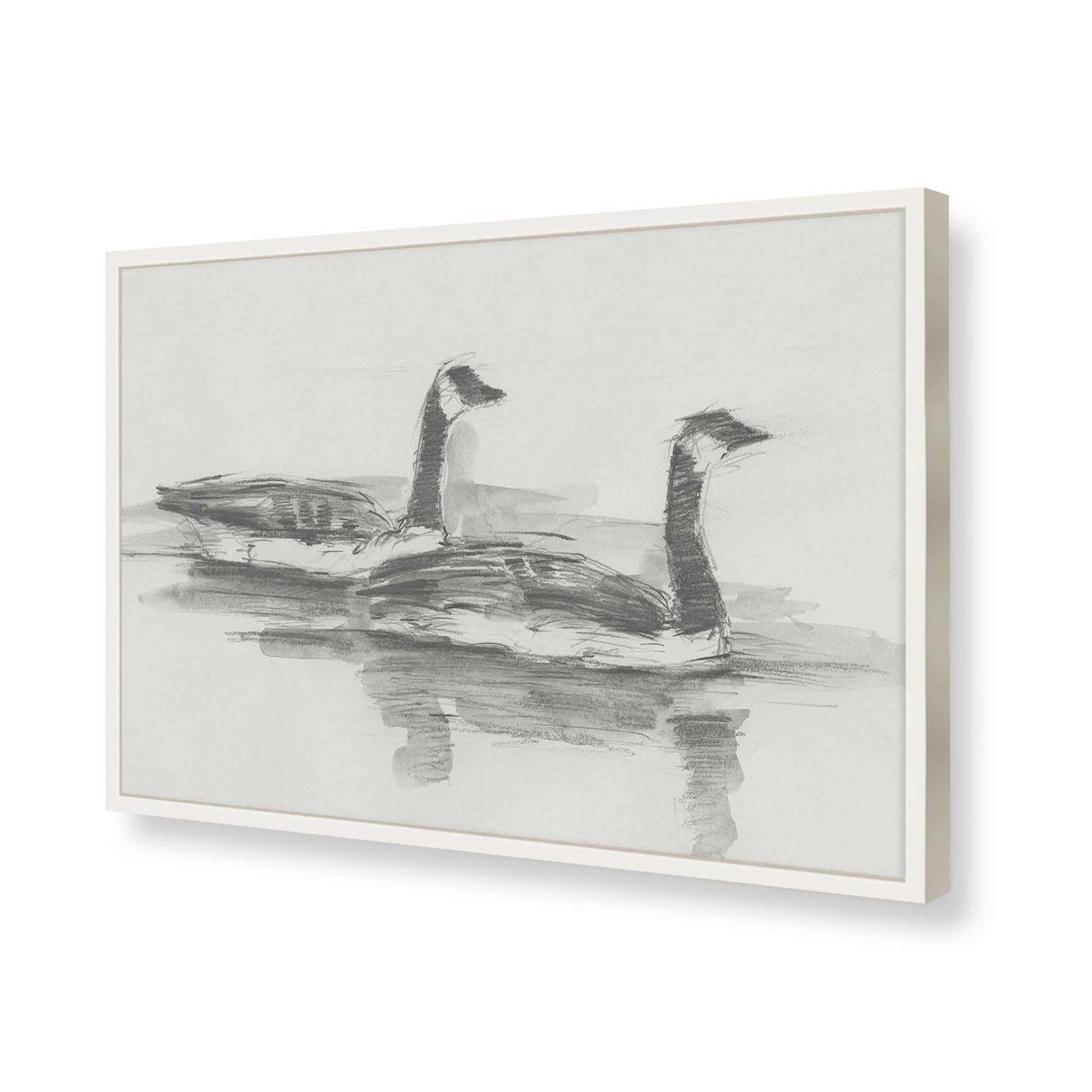 [Color:Opaque White], Picture of art in a Opaque White frame of the corner