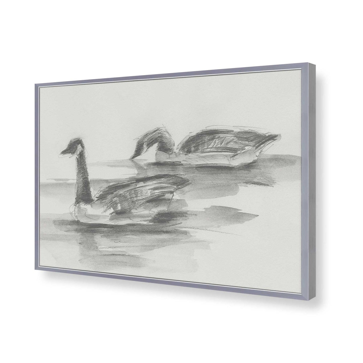 [Color:Polished Chrome], Picture of art in a Polished Chrome frame of the corner