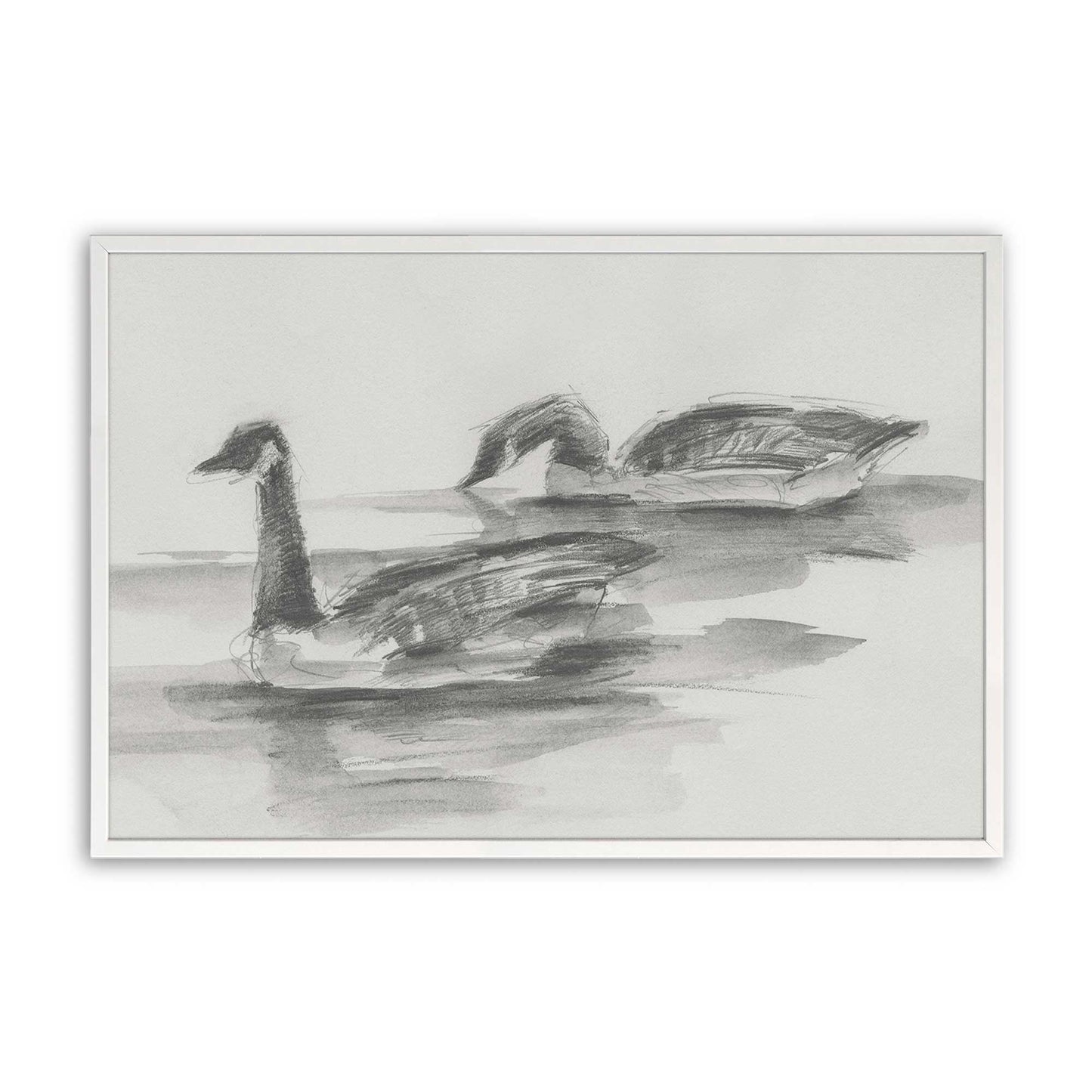 [Color:Opaque White], Picture of art in a Opaque White frame