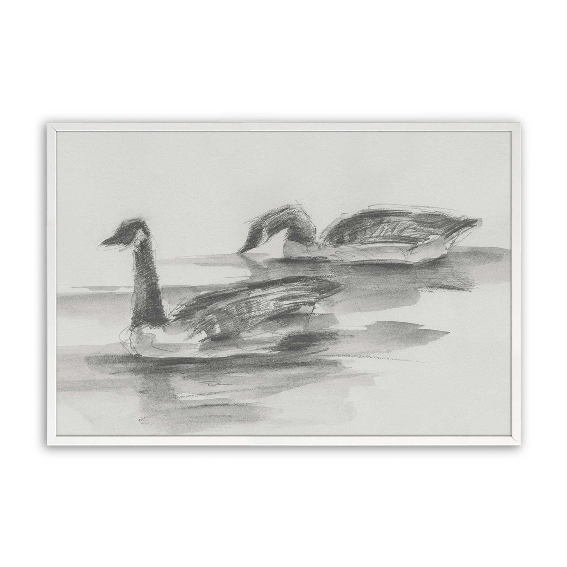 [Color:Opaque White], Picture of art in a Opaque White frame