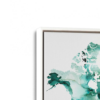 [Color:Opaque White], Picture of art in a White frame at an angle