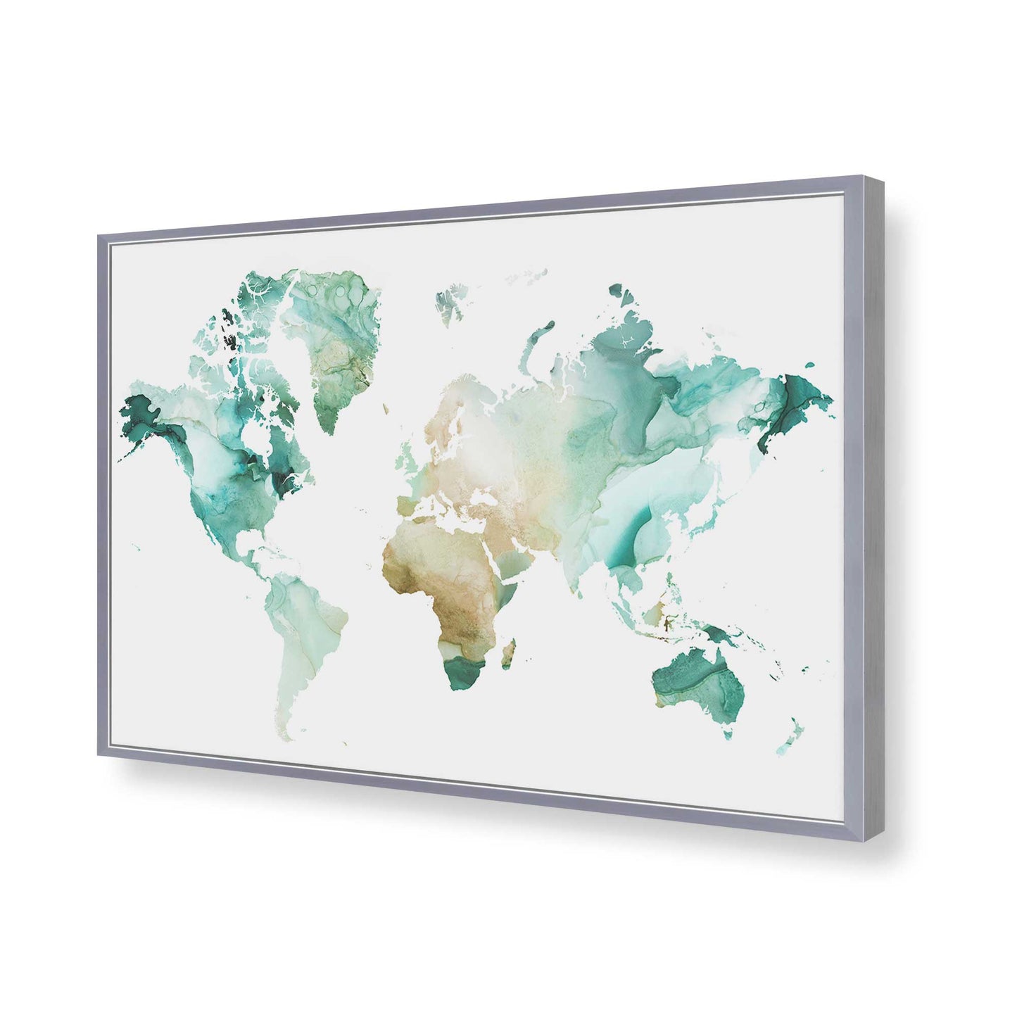 [Color:Polished Chrome], Picture of art in a Polished Chrome frame of the corner