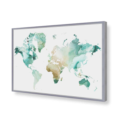 [Color:Polished Chrome], Picture of art in a Polished Chrome frame of the corner