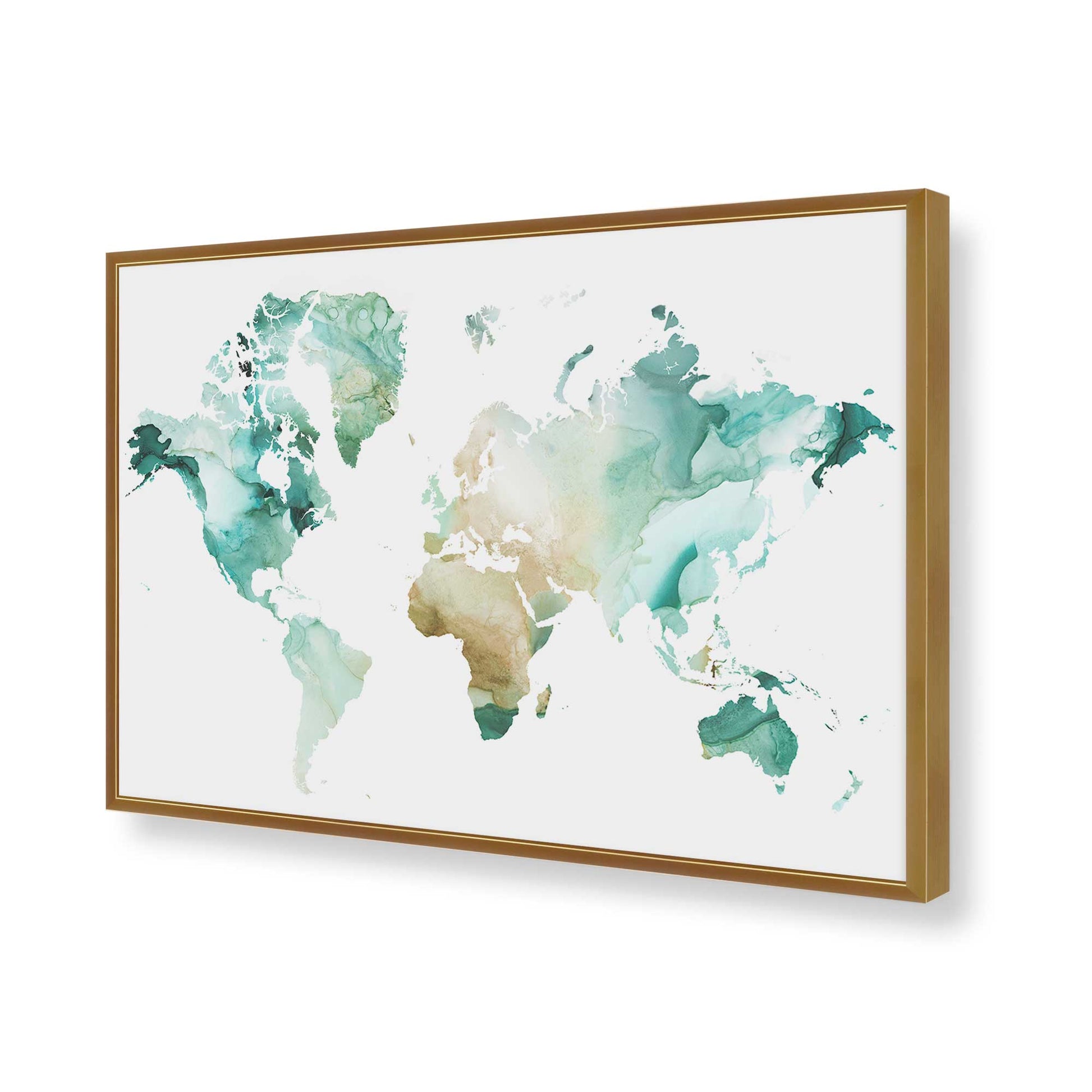 [Color:Polished Gold], Picture of art in a Polished Gold frame of the corner