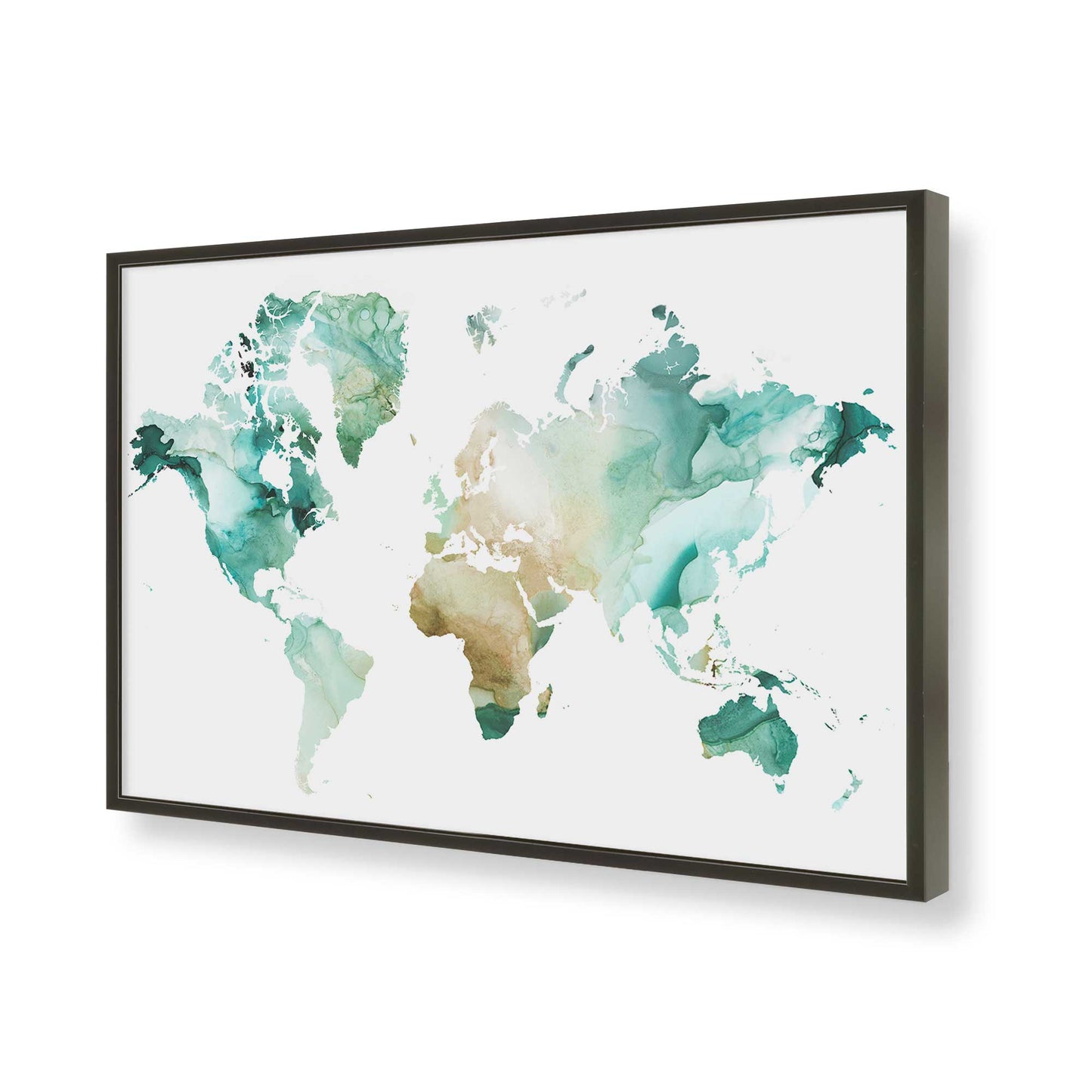 [Color:Satin Black], Picture of art in a Satin Black frame of the corner