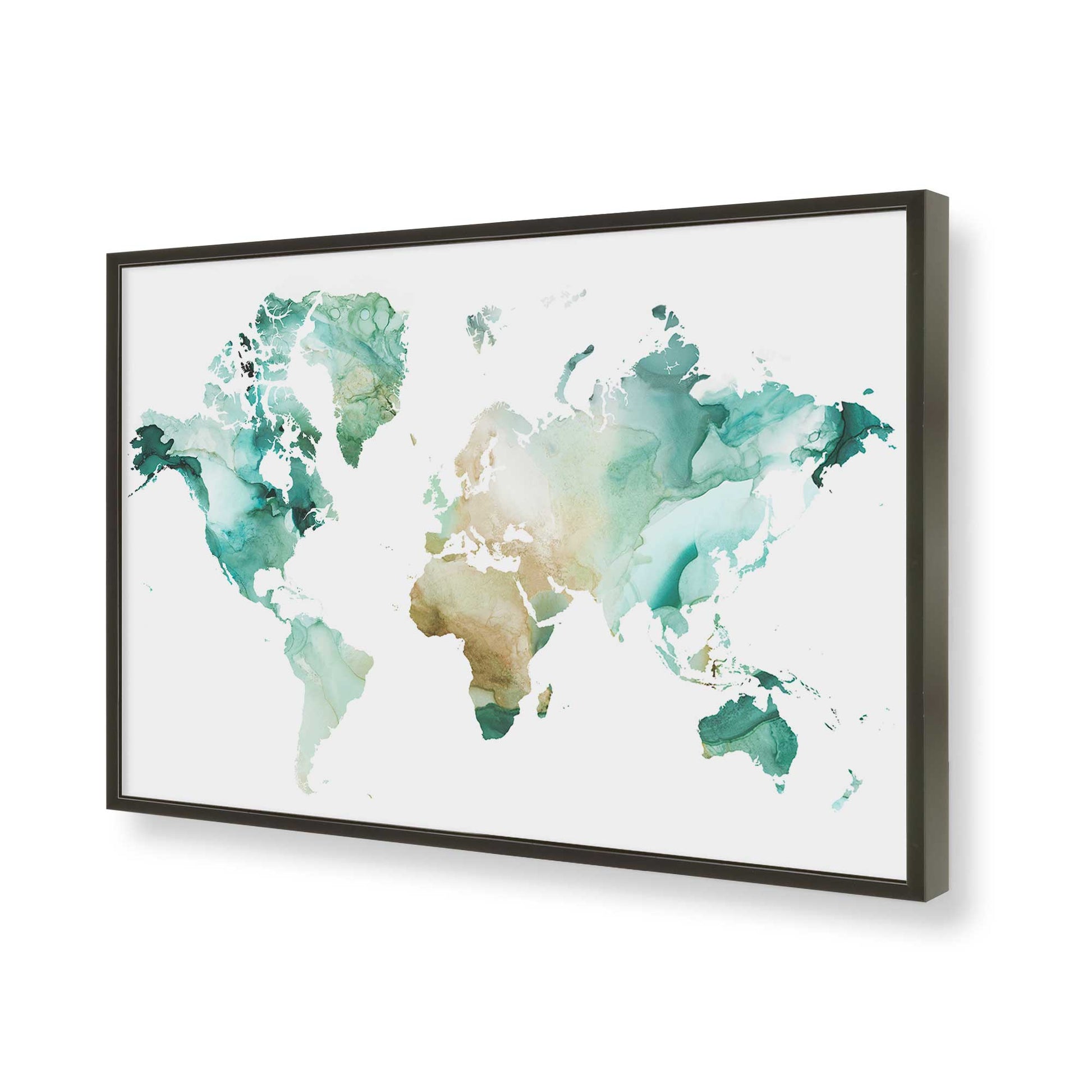 [Color:Satin Black], Picture of art in a Satin Black frame of the corner