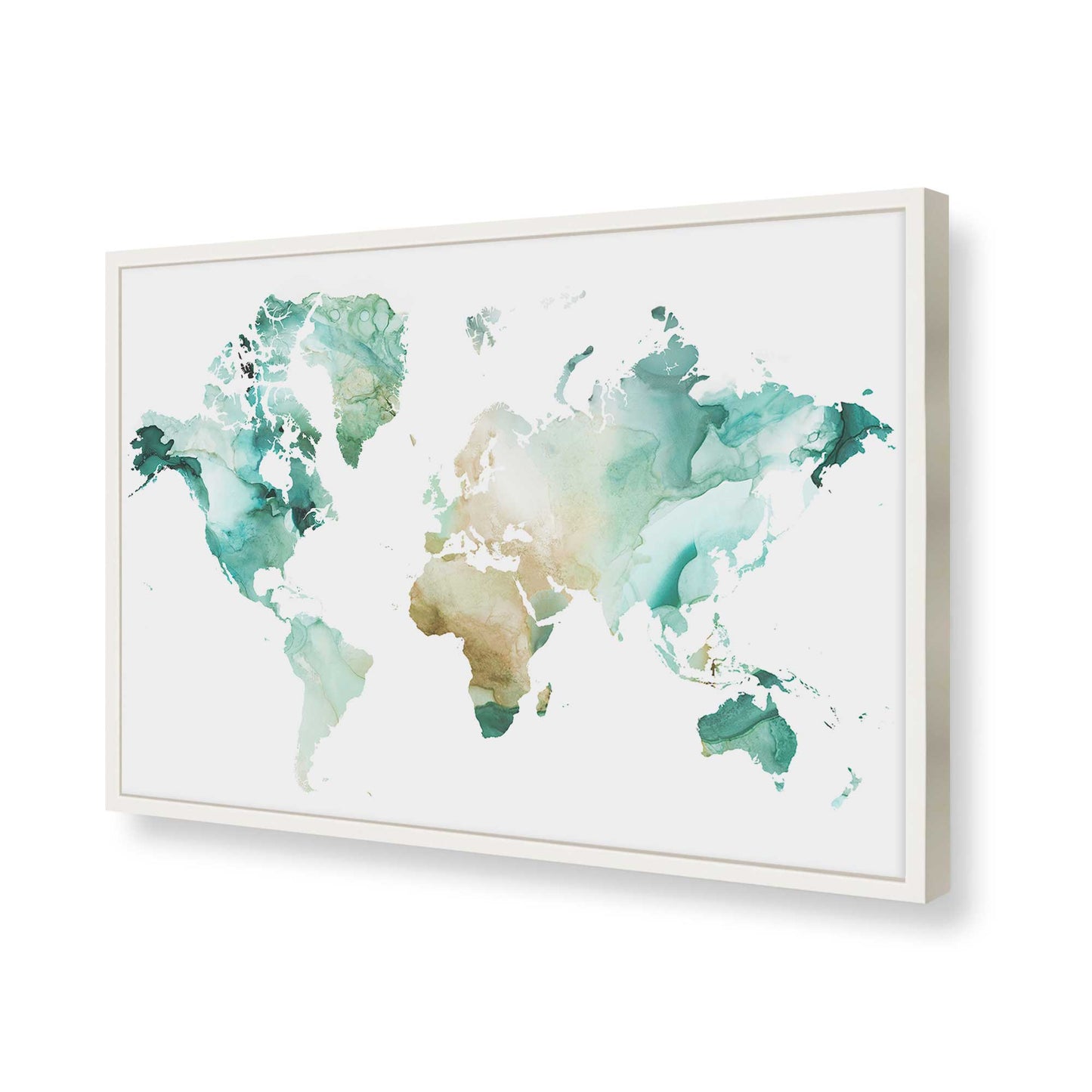 [Color:Opaque White], Picture of art in a Opaque White frame of the corner