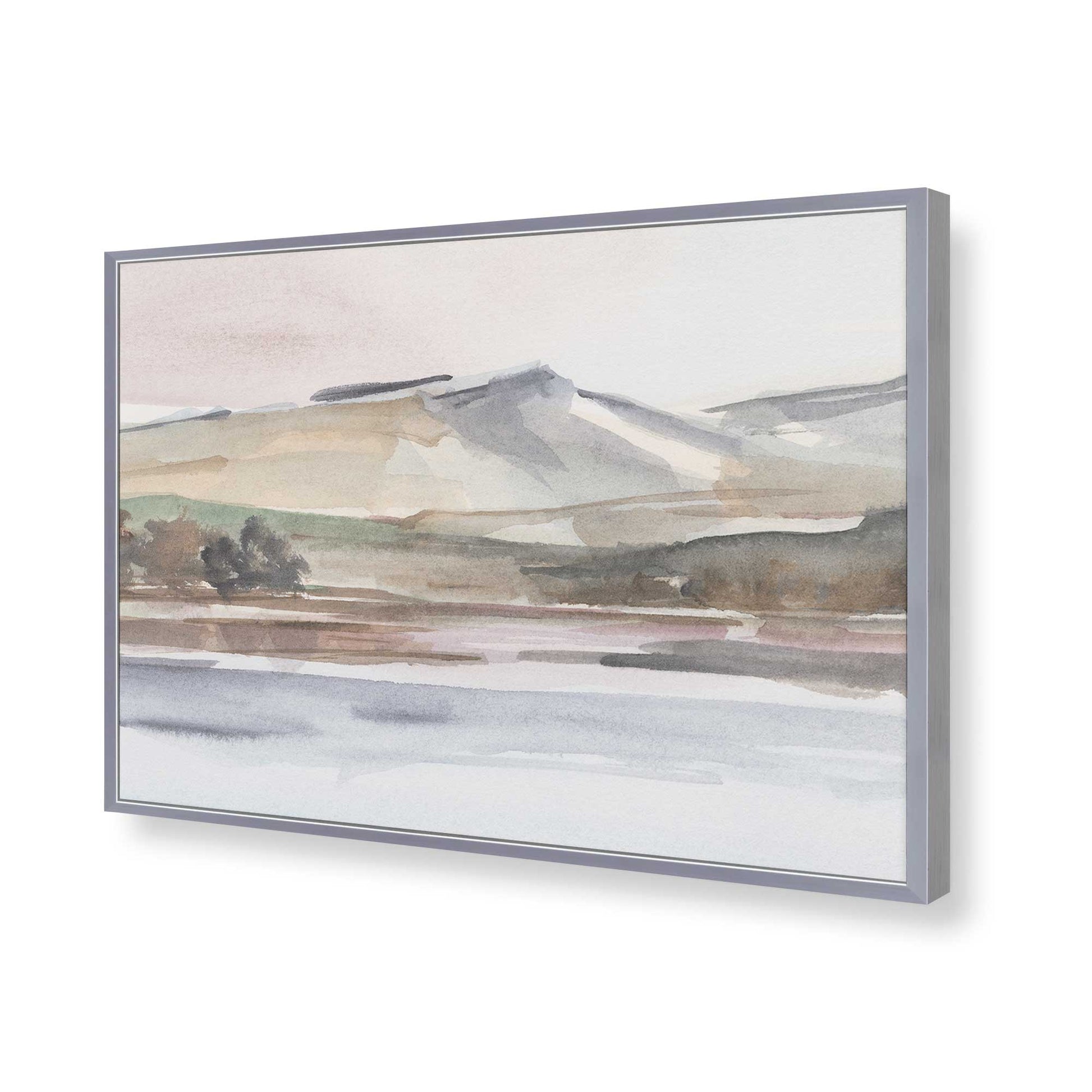 [Color:Polished Chrome], Picture of art in a Polished Chrome frame of the corner